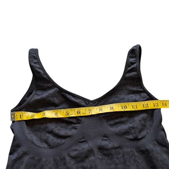Shape Wear Camisole Fairy Grunge Goth Y2K Women S Black Floral Stretch Wireless - Picture 10 of 11